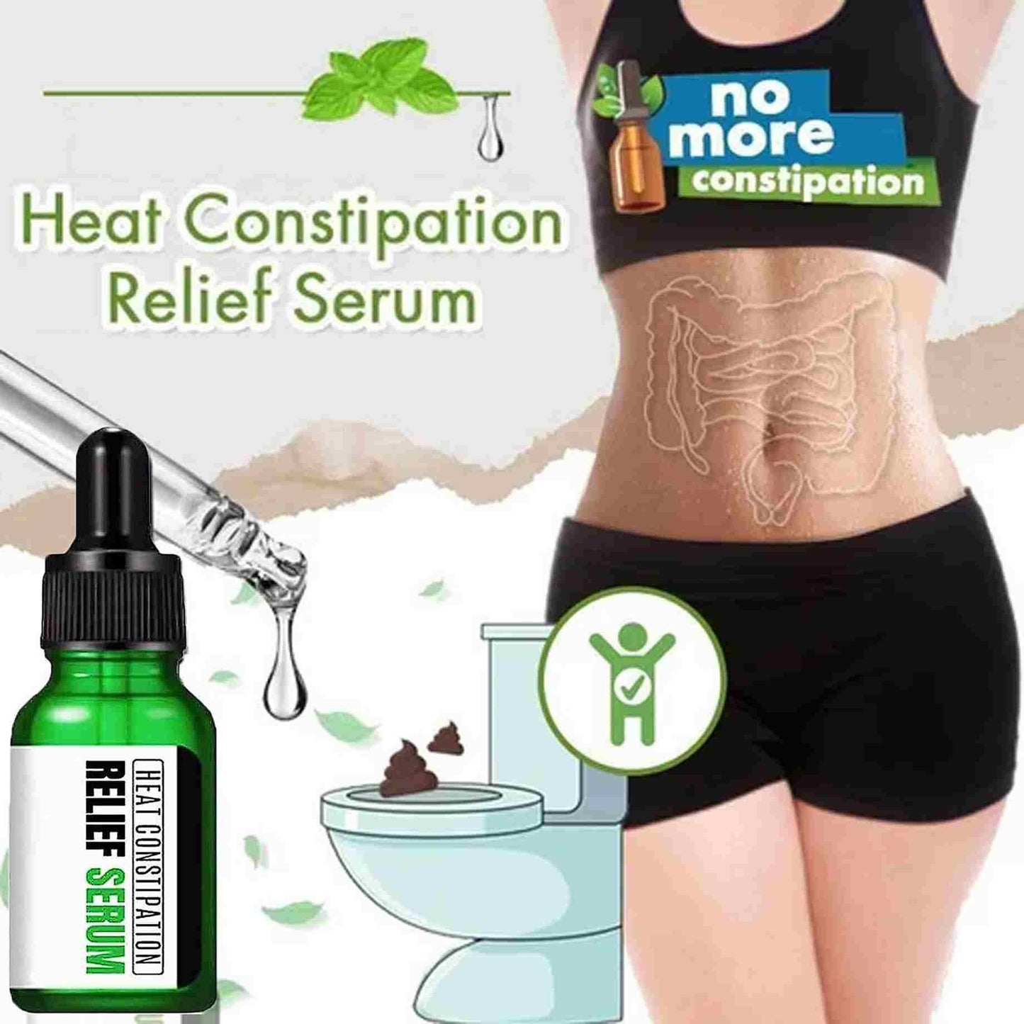 Heat Constipation Relief Serum 50 ML (Pack of 2)