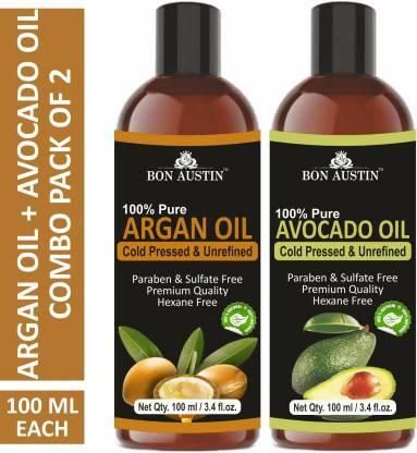 Bon Austin Argan Oil & Avocado Hair Oil (Pack of 2)