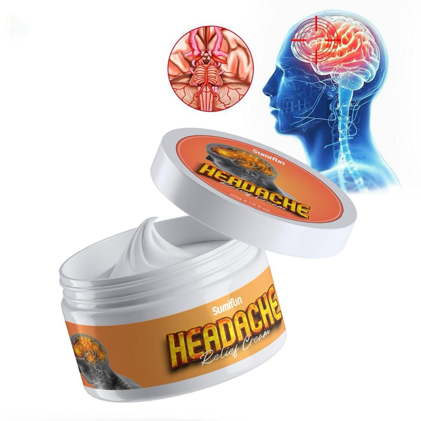 Sumifun Headache Relief Cream 50gm (Pack of 2)
