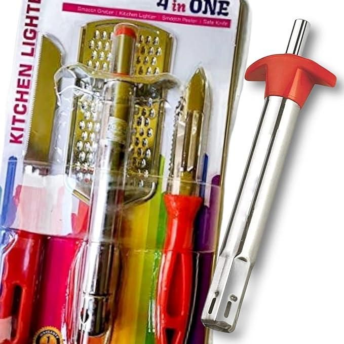 Corel 4 in One Kitchen Lighter Combo Set