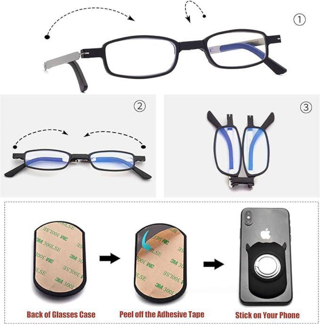 Anti Blue Light Folding reading Glasses For Men Portable Presbyopia Glasses For Fashion