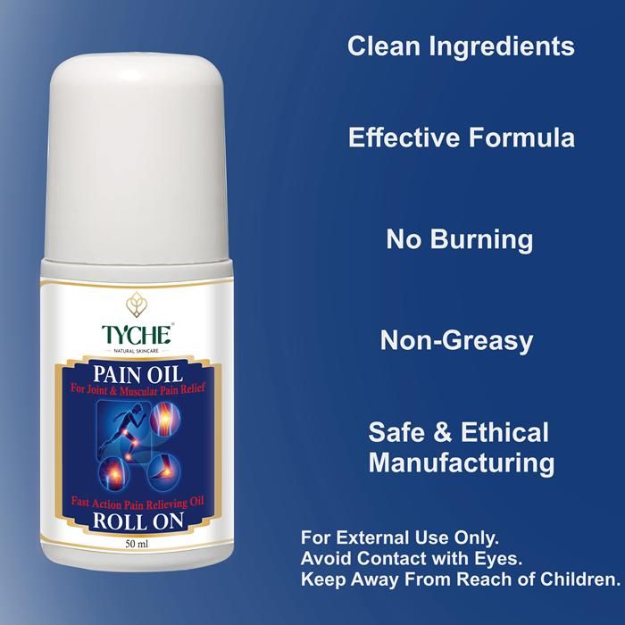 Tyche Pain Oil - Joint & Muscular Pain Relief Oil 50 ml (Pack of 2)