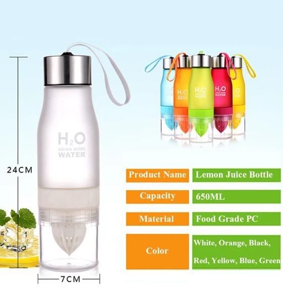 Plastic Portable Lemon Juice Bottle 650ml