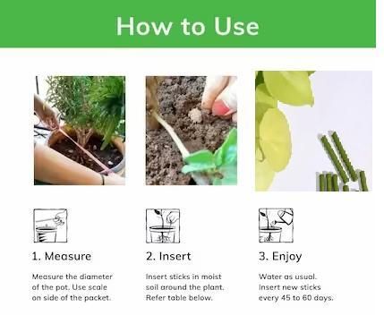 Plant Grow Fertilizer Sticks For Plants - 50 Stick Pack of 2 & 4