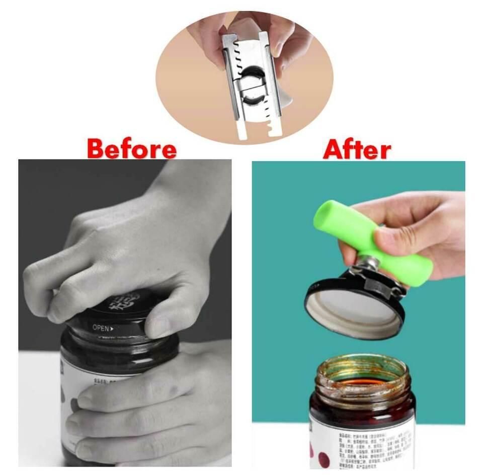 Jar Opener for Weak Hands Adjustable Effortless Arthritis
