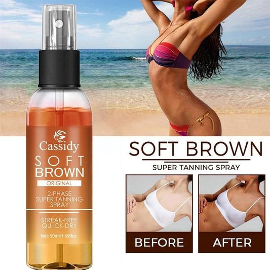 CASSIDY Soft Brown, 2-Phase Super Tanning Spray, 50ml