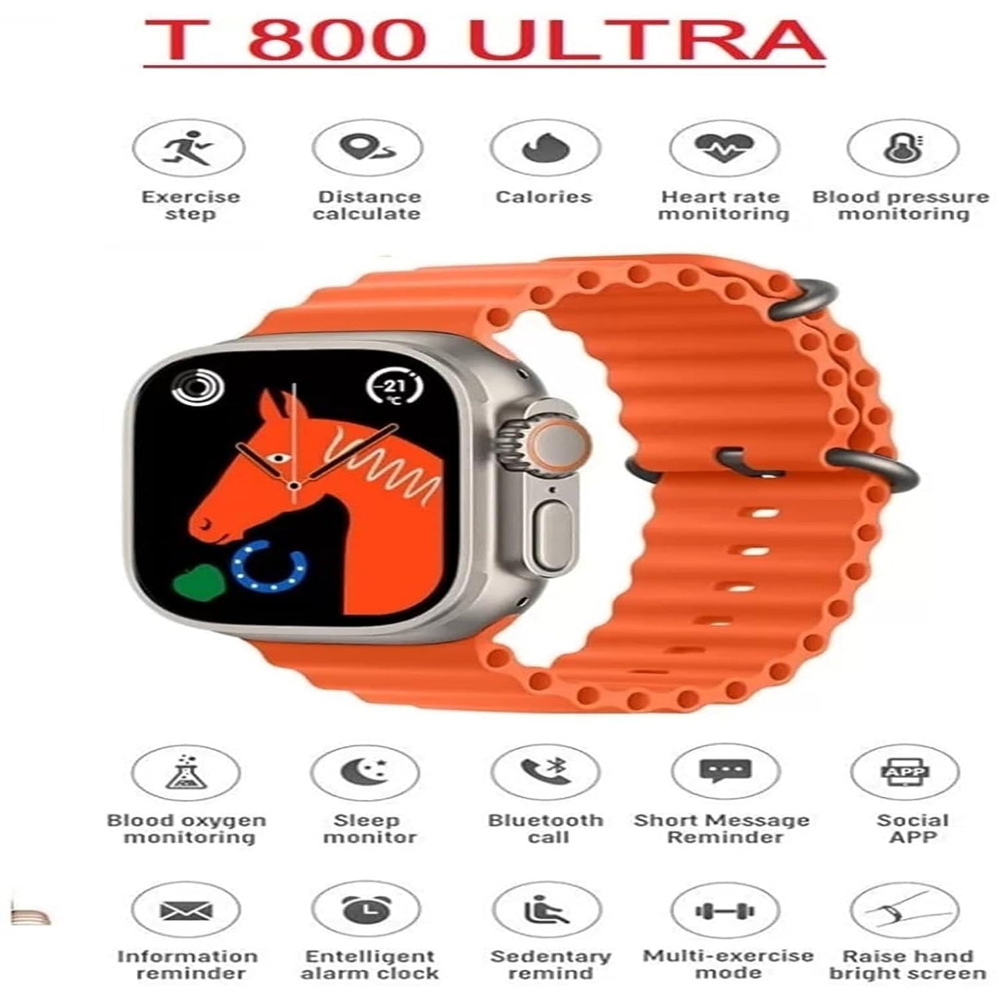 Smartwatch T800 Ultra Series 8(pack of 2)