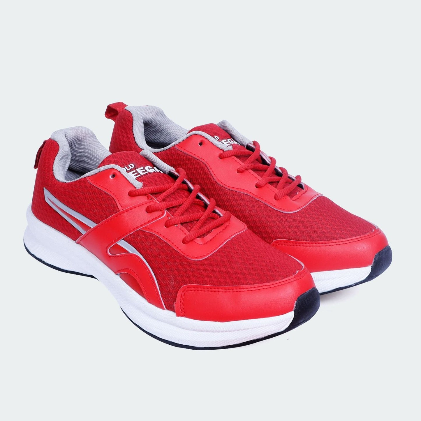 Gold Seega Pluto Red Grey Shoes For Men