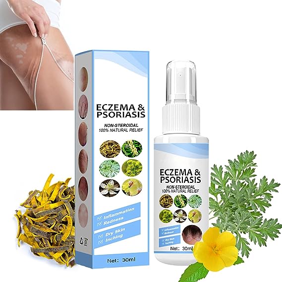 Herbal Psoriasis Relief Spray -Eczema Relief Spray, Stops Burning and Itching Pack of 1 of 30ML