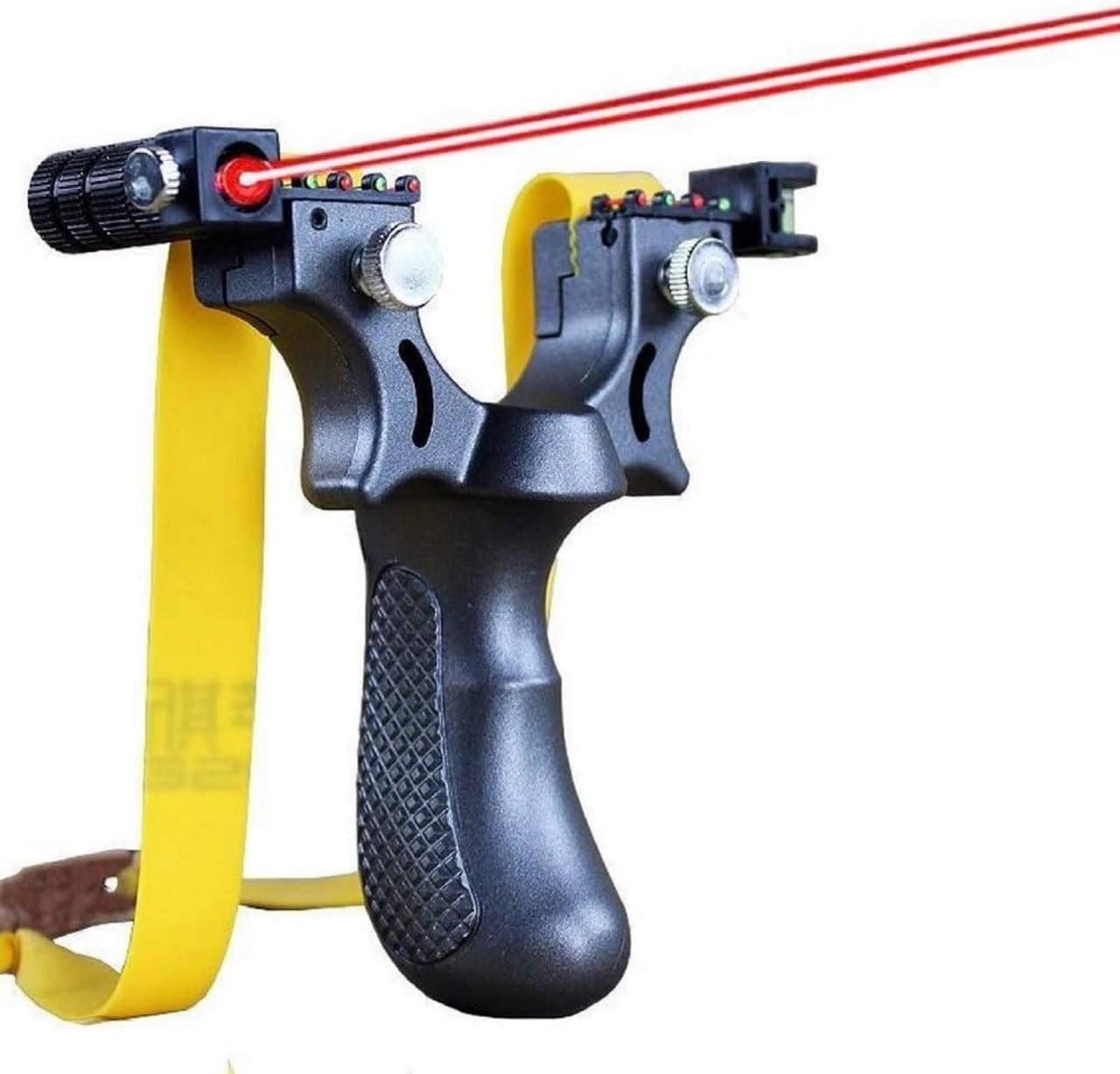 Outdoor Slingshot with Rubber Band Entertainment Competition Target Practice Laser Slingshot