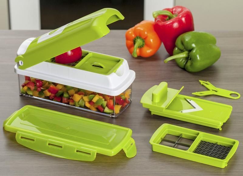 Multifunctional 12 in 1 nicer dicer chopper and drain basket - Deal IND.