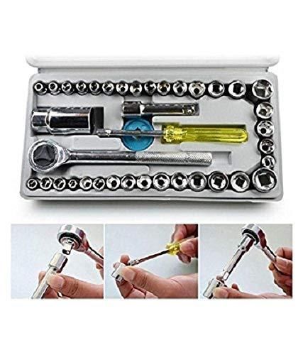 Multipurpose 40 in 1 Screwdriver Socket Set and Bit Tool Kit Set - Deal IND.