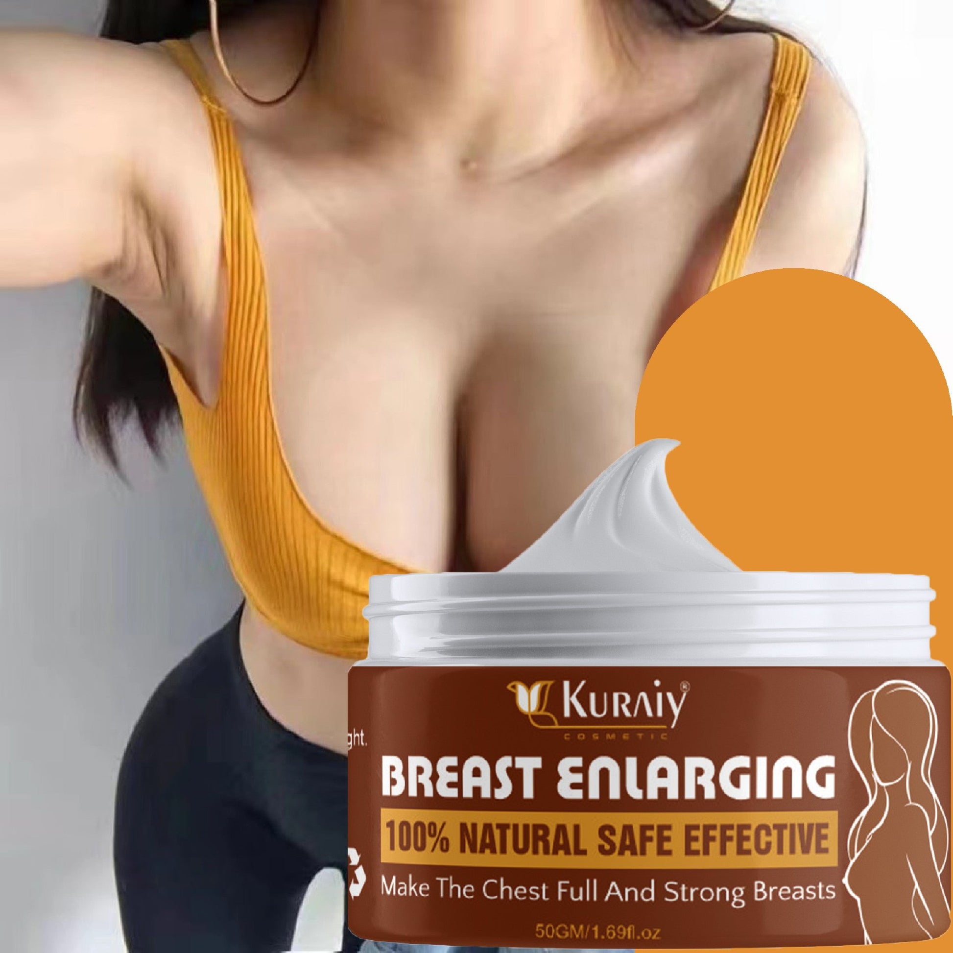 KURAIY Breast Enlargement Cream Collagen Wrinkle Lift Firm  Body Care Promote Female Hormone Increase Elasticity Women Bust Skin - Deal IND.