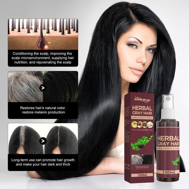 Herbal White to Black Black Hair Serum - Deal IND.