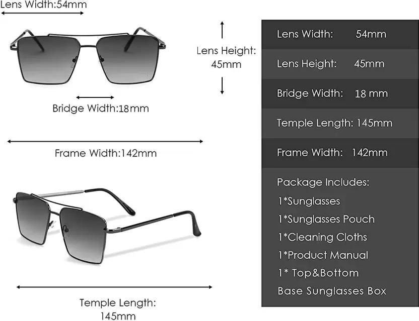 UV Protection Retro Square Sunglasses - Deal IND.