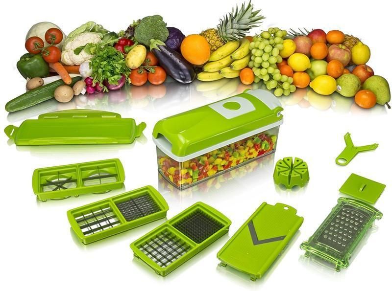 Multifunctional 12 in 1 nicer dicer chopper and drain basket - Deal IND.