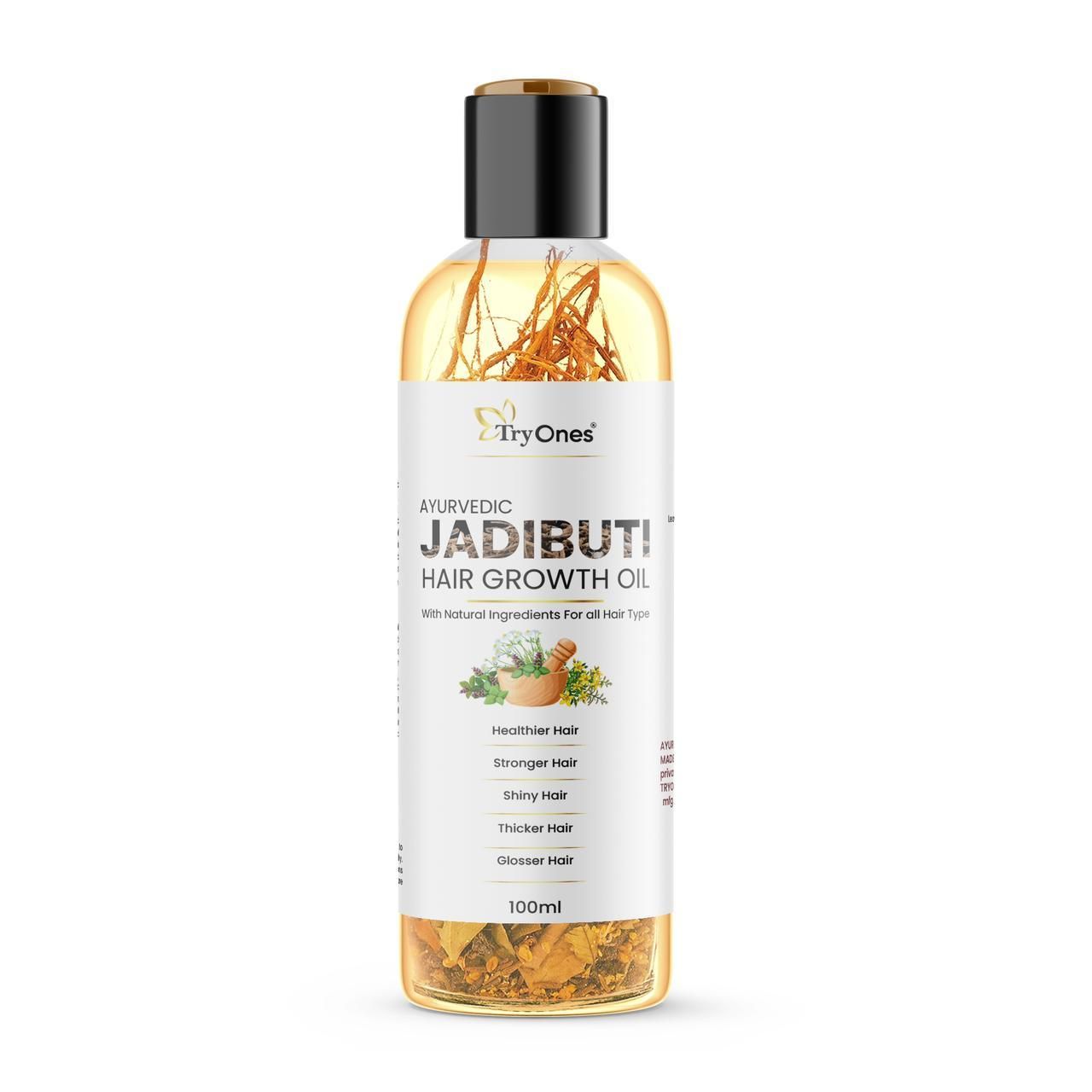 TryOnes Ayurvedic Jadibuti Hair Growth Oil 100ml(Pack Of 1) - Deal IND.