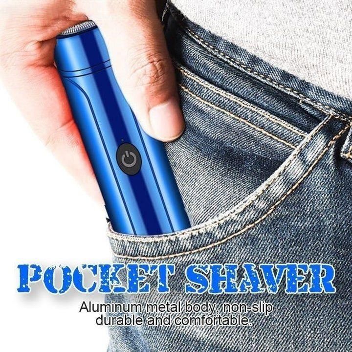 Mini Electric Shaver for Men Washable Small Portable Razor Rechargeable USB Car Charging Dry Wet Use Easy Carry - Deal IND.