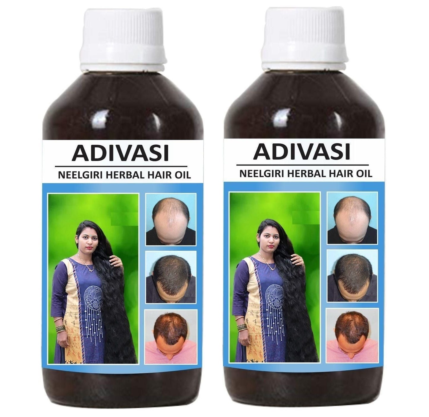 Adivasi Neelgiri Herbal Hair Oill 100ML (Pack of 2) - Deal IND.