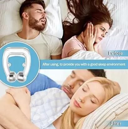 Anti Snoring Nose Clip Device for Men Women Nasal Strips Stops Snoring Stopper Anti-snoring Device (Nose Clip) - Pack of 1 , 2 - Deal IND.