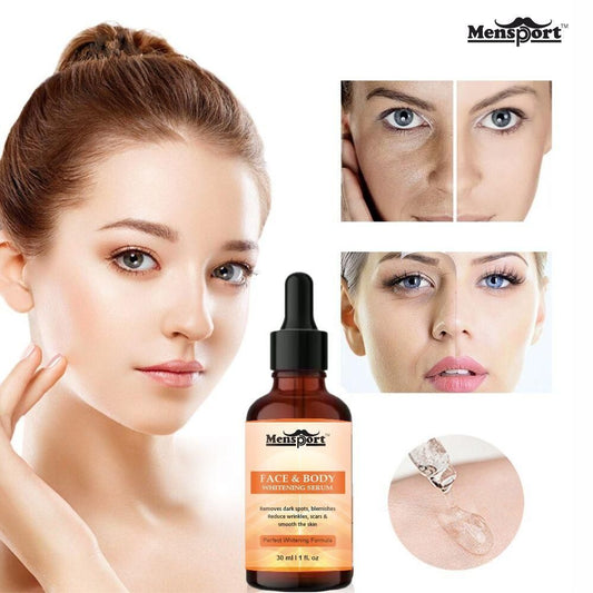 Mensport Face and Body Skin Whitening Serum Uneven tone, Reduce Dark Patches Pack of 1 of 30 ML - Deal IND.