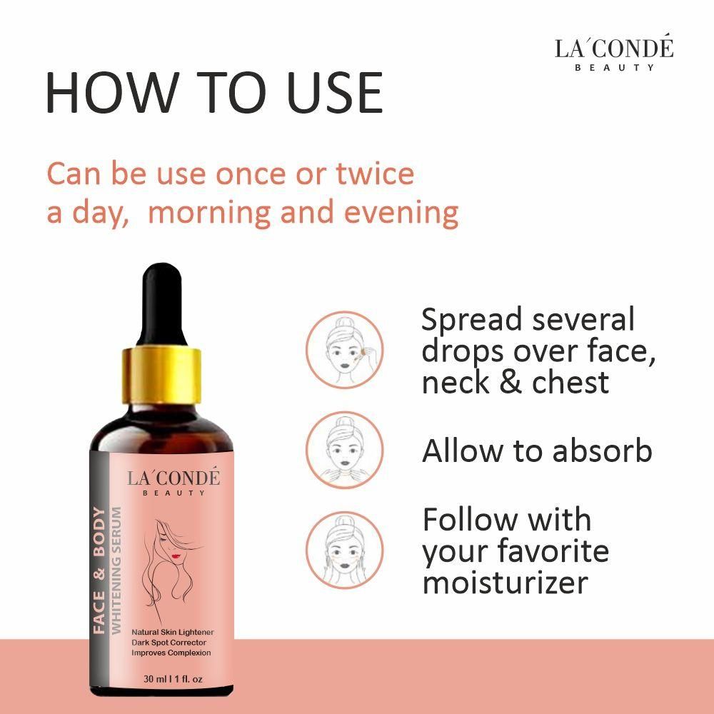 La'Conde Face and Body Skin Whitening Serum - Deal IND.