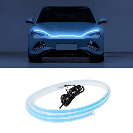 Universal Flexible Car Led Hood Strip Lights (White Light) - Deal IND.