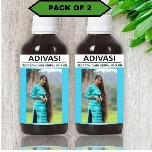 Adivasi Jeeva Sanjivani Herbal Hair Oil 100 ML (Pack of 2) - Deal IND.