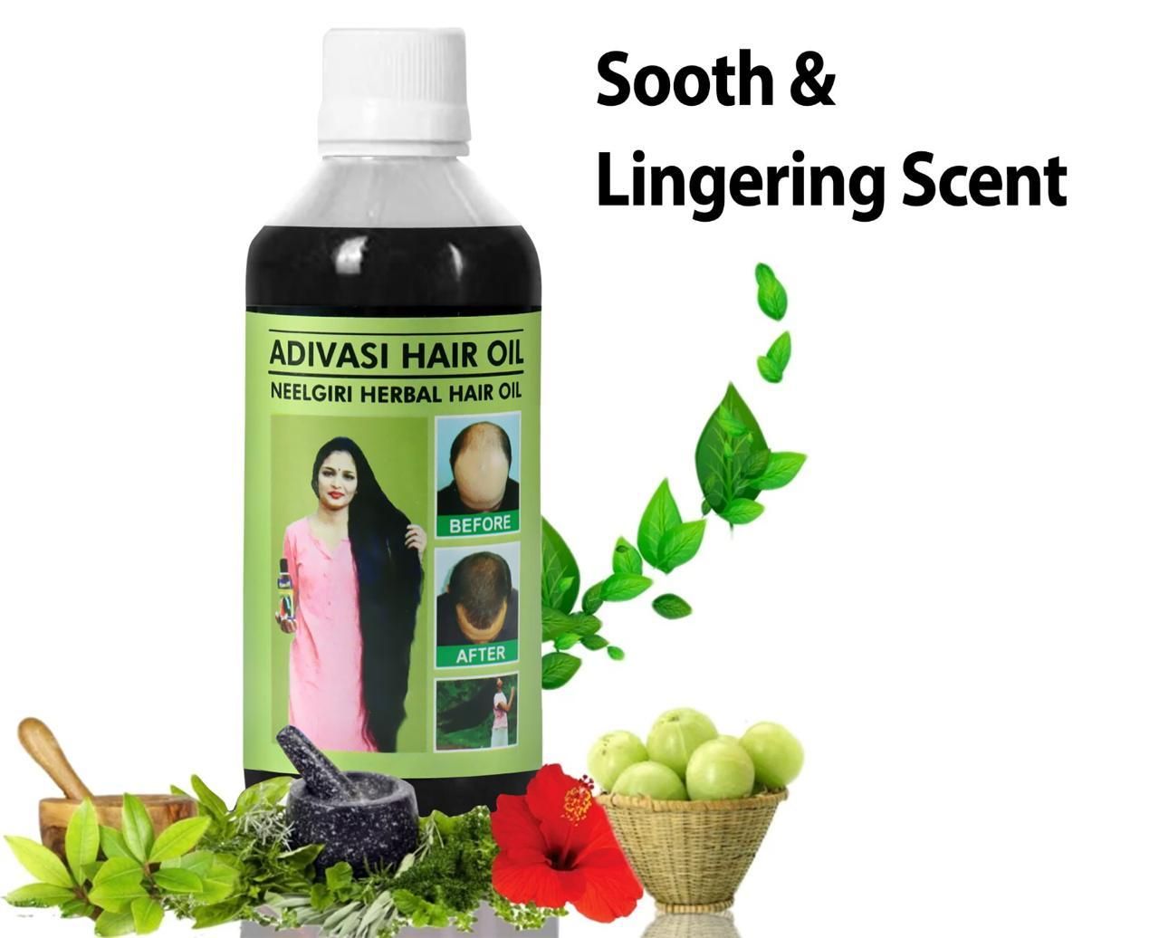 Adivasi Neelgiri Herbal Hair Oil 100ML (Pack of 3) - Deal IND.