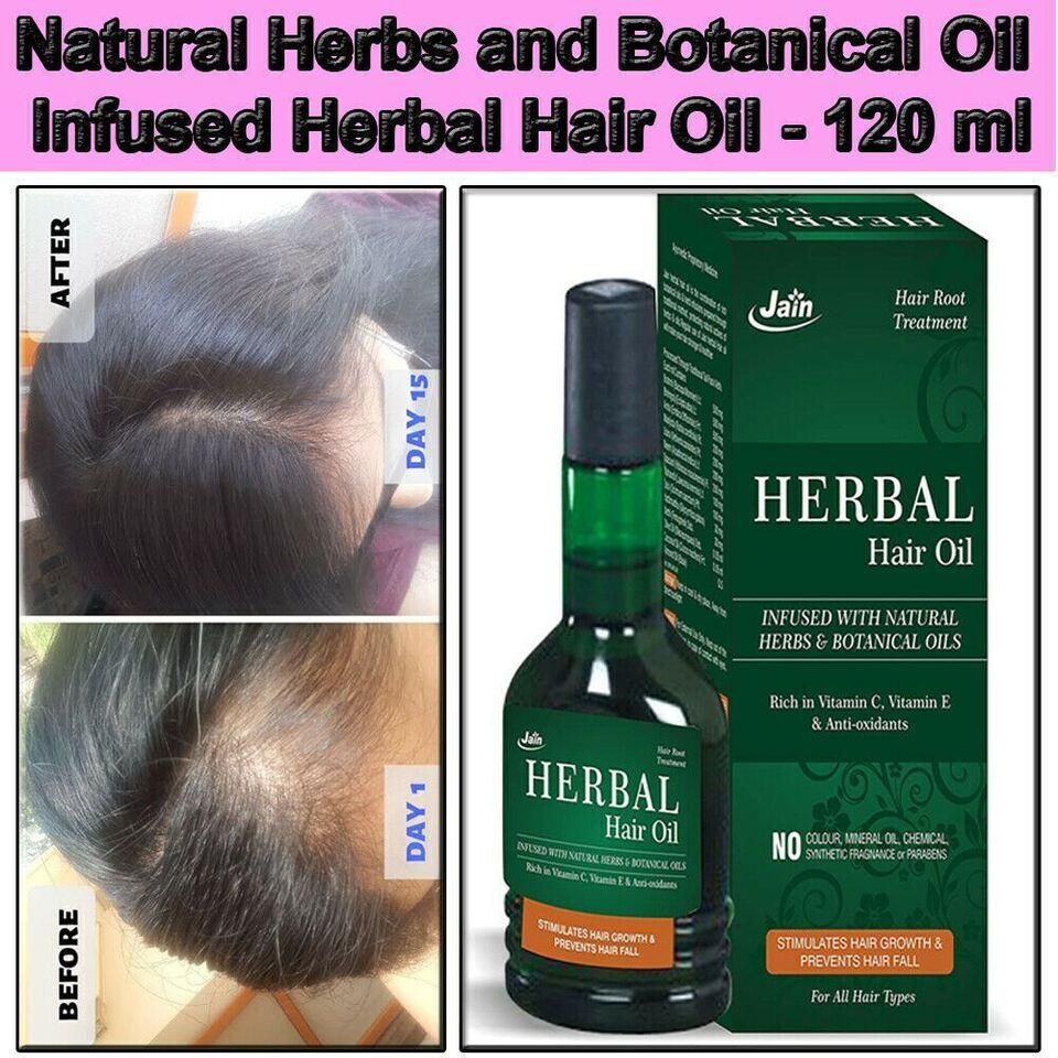 Herbs and Botanical Oil Infused Herbal Hair Oil - Deal IND.