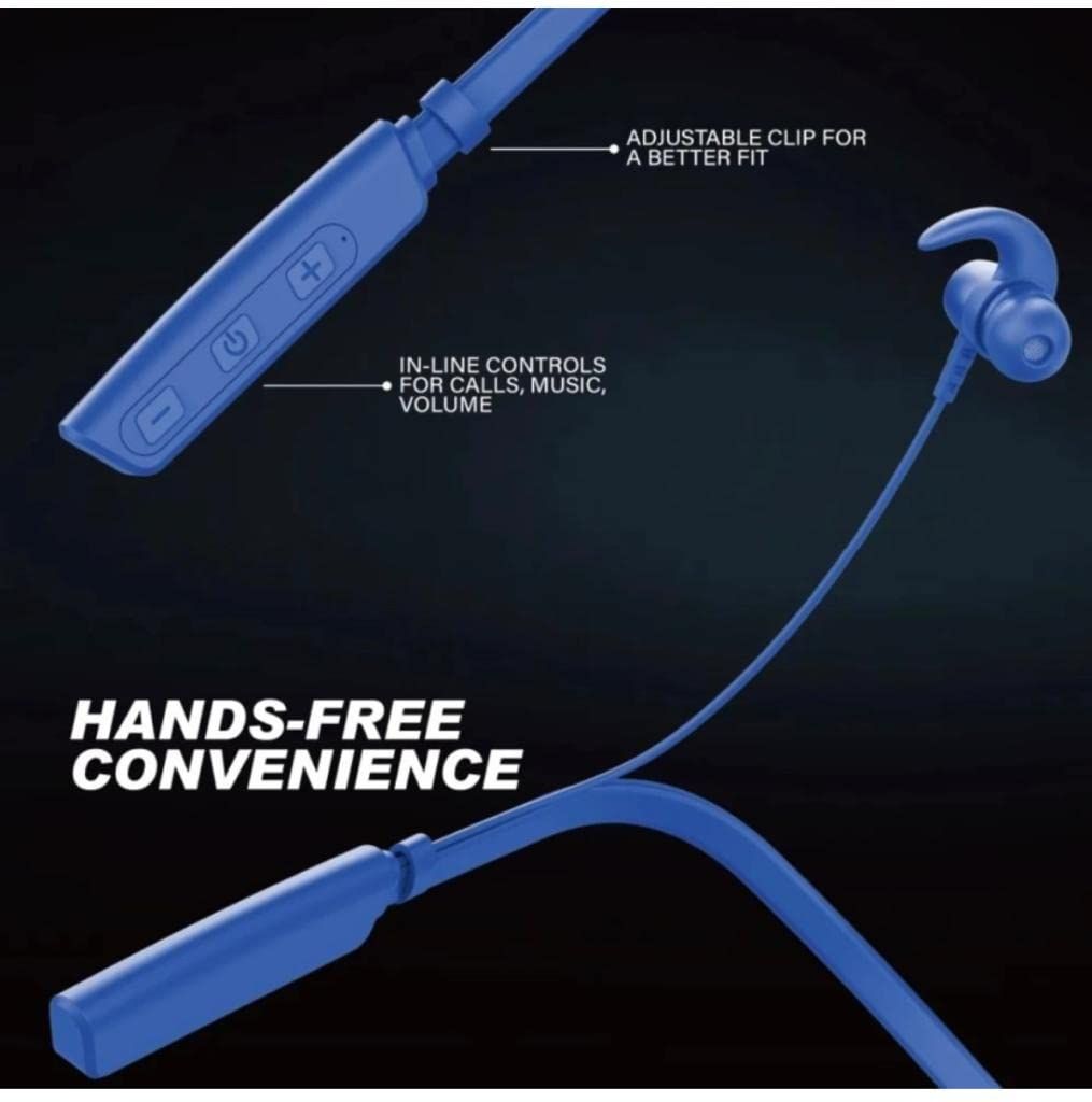 Bluetooth Headset  (Blue, In the Ear) - Deal IND.