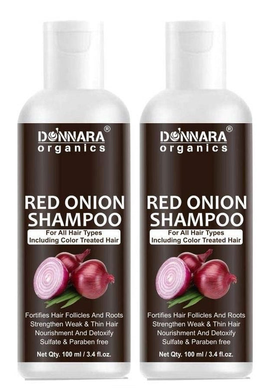 Donnara Organics Red Onion Shampoo (Pack of 2) - Deal IND.