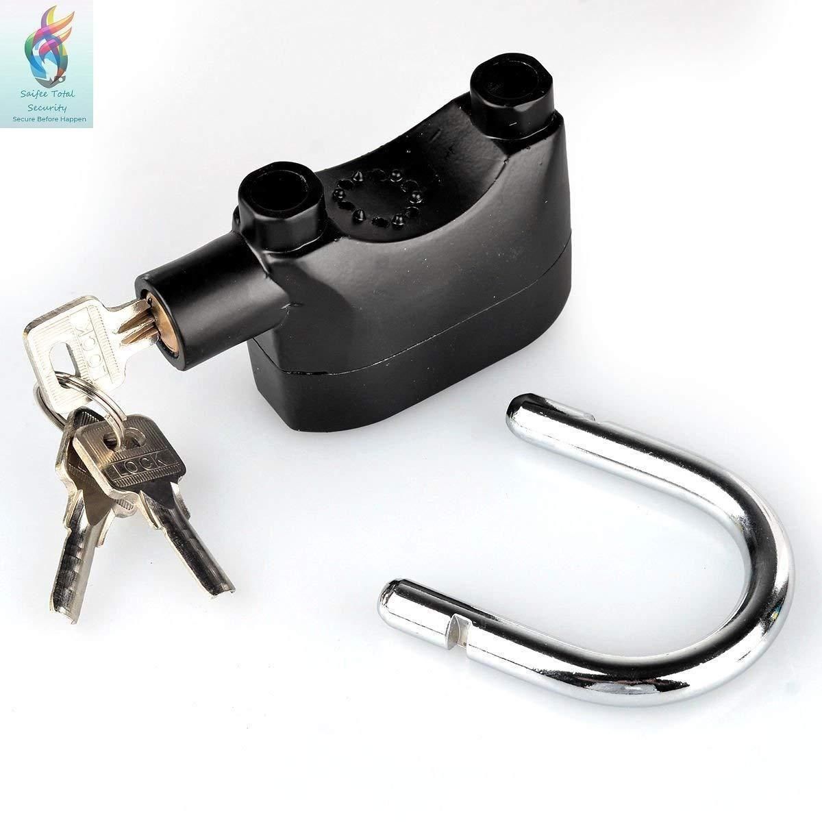 Motion Sensor Security Padlock Siren Alarm Lock - Deal IND.