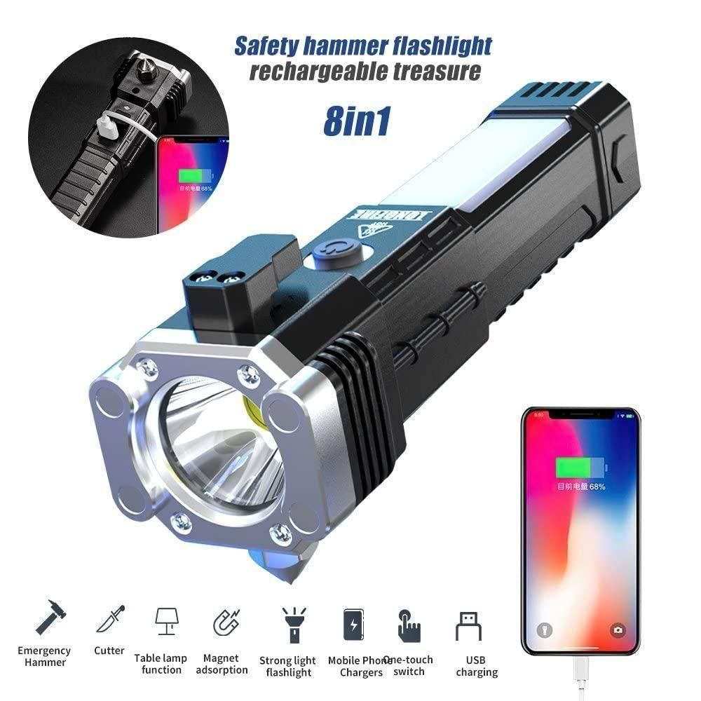 Portable Rechargeable Torch LED Flashlight - Deal IND.