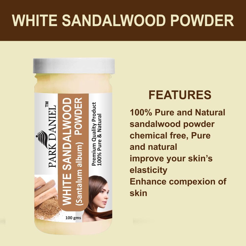 Park Daniel White Sandalwood Powder & Potato Powder Combo pack of 2 Jars of 100 gms(200 gms) - Deal IND.