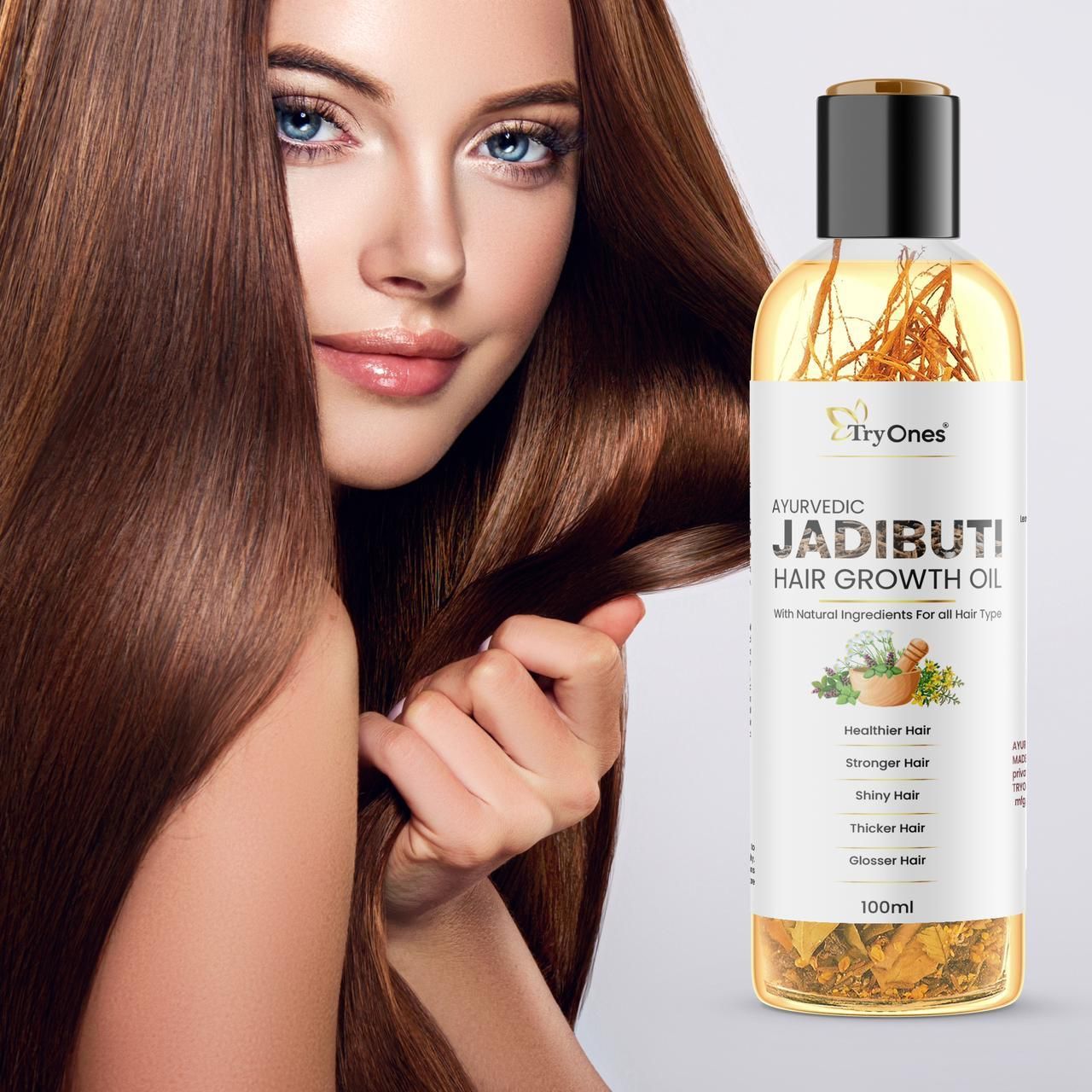 TryOnes Ayurvedic Jadibuti Hair Growth Oil 100ml(Pack Of 1) - Deal IND.