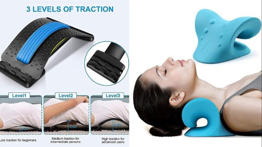 Combo Of Magic Back Support & Cervical Pillow | Neck & Shoulder Support for Pain Relief - Deal IND.