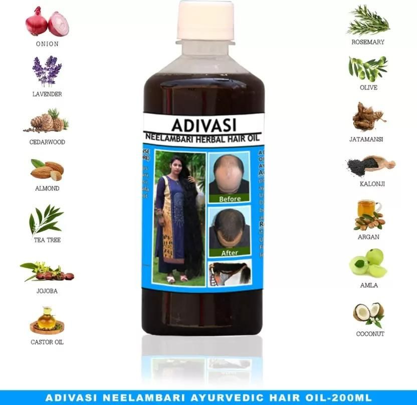 Adivasi Neelambari Herbal Hair Oil - Deal IND.