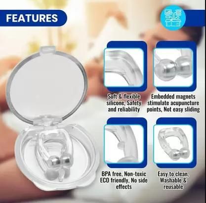 Anti Snoring Nose Clip Device for Men Women Nasal Strips Stops Snoring Stopper Anti-snoring Device (Nose Clip) - Pack of 1 , 2 - Deal IND.