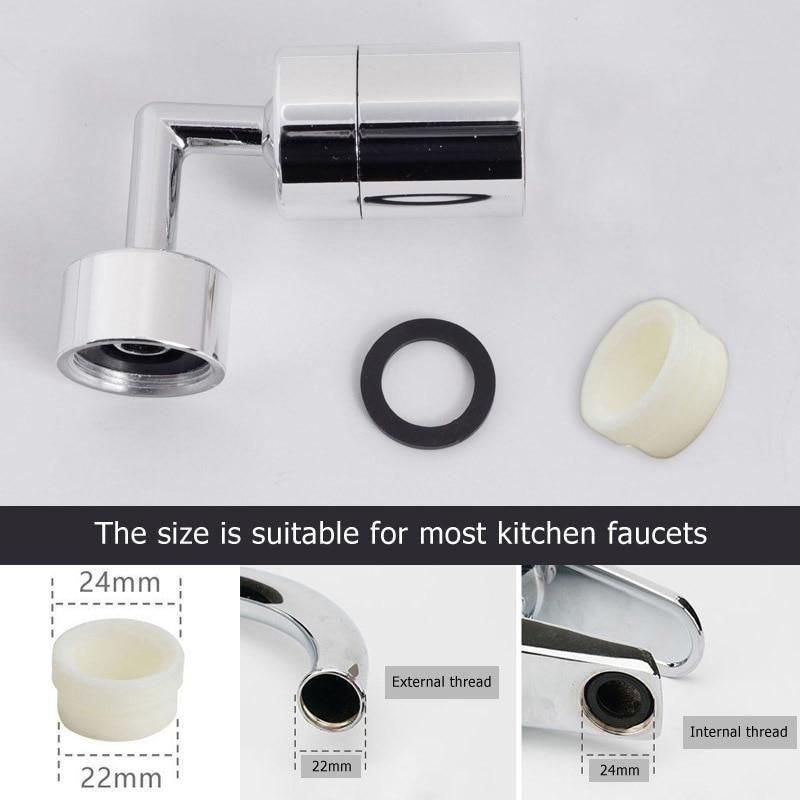 720 Degree Rotating Bathroom Tap - Deal IND.