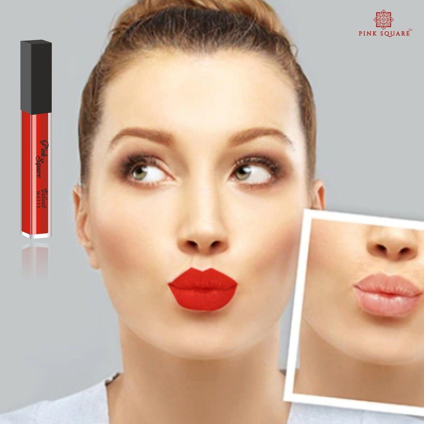 Matte Long Lasting Liquid Red Lipstick- Ideal For Women and College Girls Pack of 1 Pcs - Deal IND.