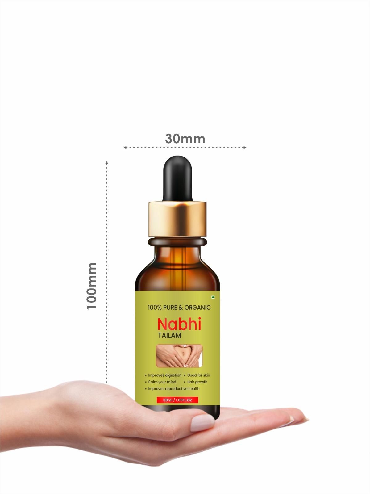 Nabhi Touch Ayurvedic Relief Oil For Belly  Pack of 2 - Deal IND.
