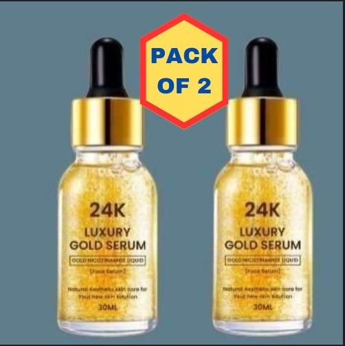 24K Gold Face Serum (Pack Of 2) - Deal IND.