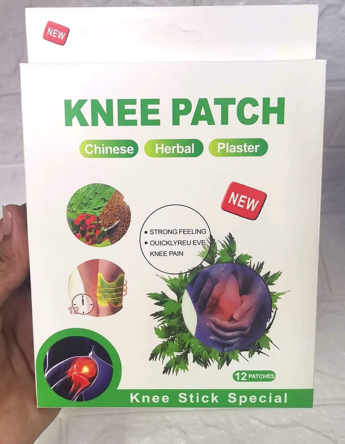 Herbal Knee Patch Extract Joint Ache Pain (12pcs/bag) - Deal IND.