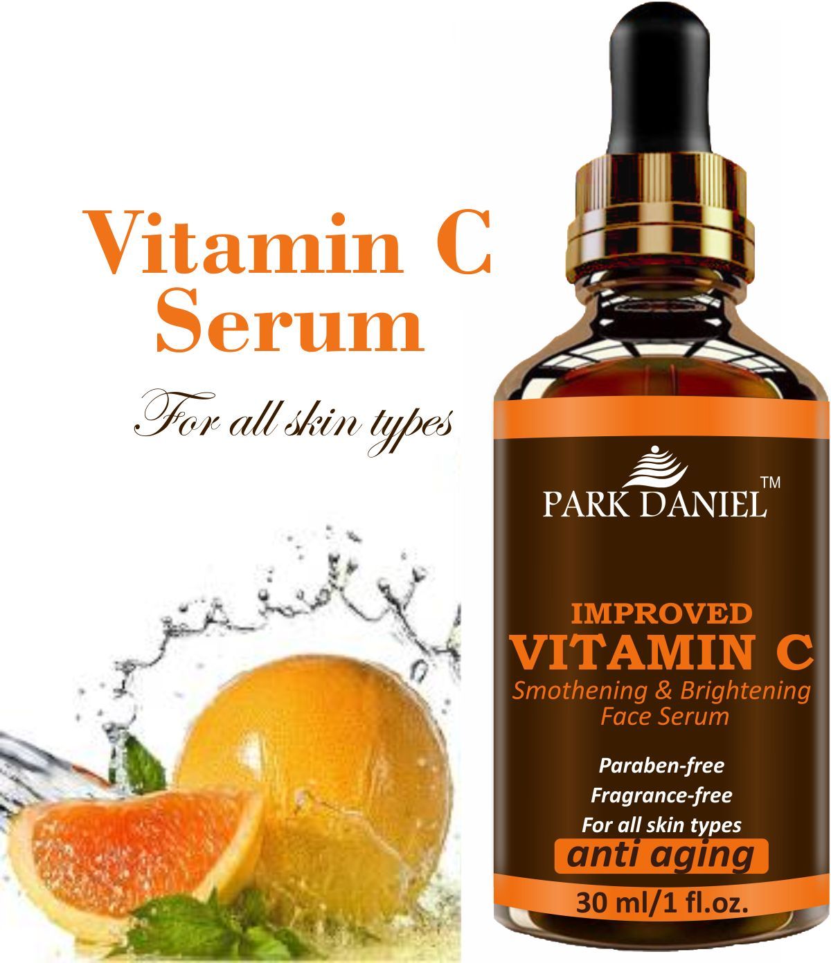 Park Daniel Improved Vitamin C Facial Serum Combo Pack 4 Bottles of 30 ml(120 ml) - Deal IND.