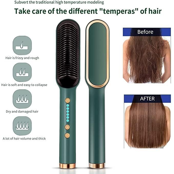 Professional Electric Hair Straightener Comb Brush - Deal IND.