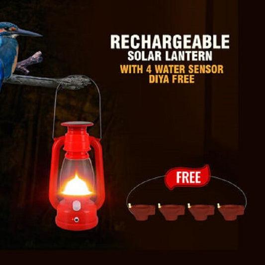Fidato Rechargeable Emergency Lantern With 4 Free Water Sensor Diya - Deal IND.