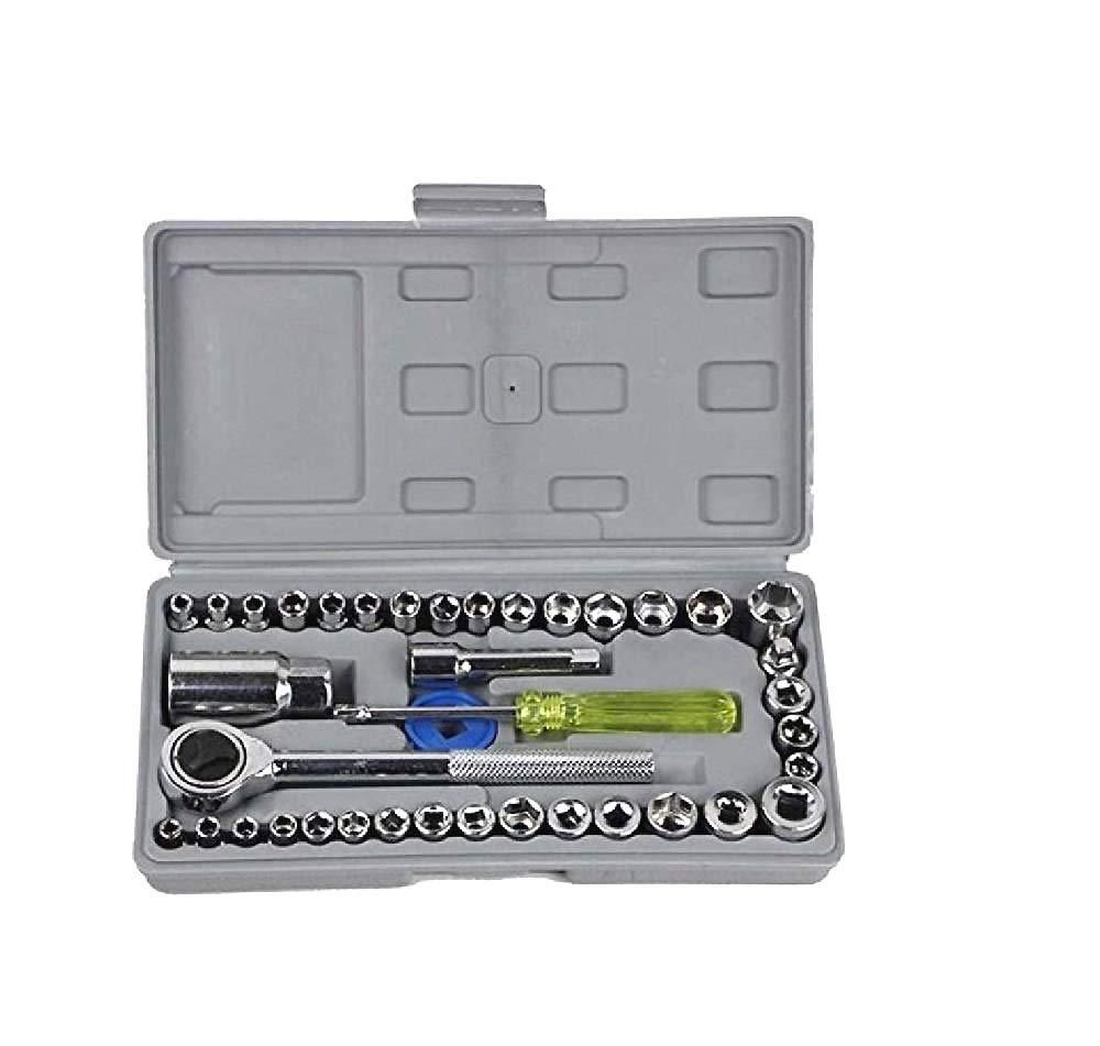 Multipurpose 40 in 1 Screwdriver Socket Set and Bit Tool Kit Set - Deal IND.