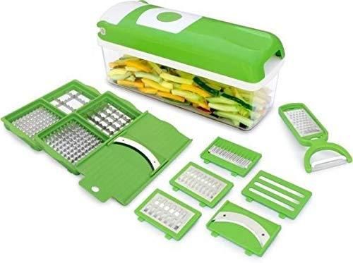 Multifunctional 12 in 1 nicer dicer chopper and drain basket - Deal IND.