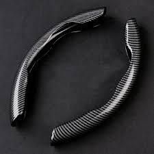 New Carbon Fiber ABS Texture Steering Wheel Grip Cover for Cars - Deal IND.